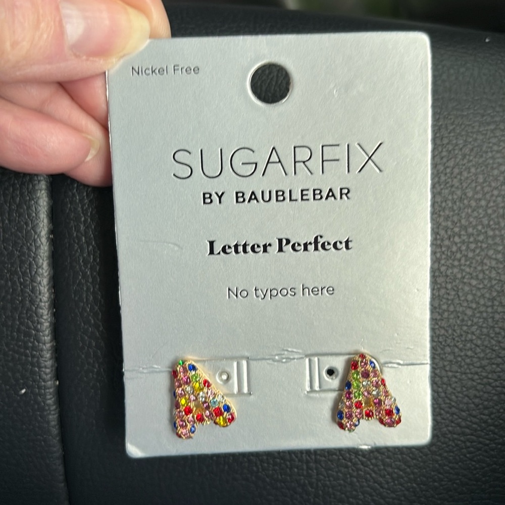 Sugarfix by Baublebar letter perfect A post earrings new